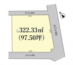 鈴鹿市磯山、土地の間取り画像です