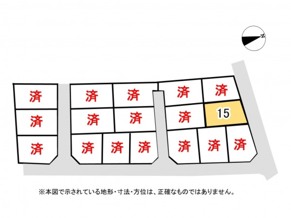 鈴鹿市末広南、土地の間取り画像です