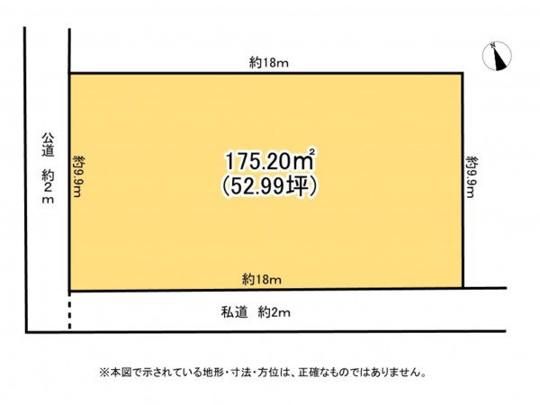 鈴鹿市磯山、土地の間取り画像です
