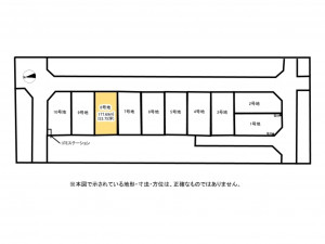 鈴鹿市矢橋、土地の間取り画像です