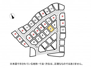鈴鹿市北玉垣町、土地の間取り画像です