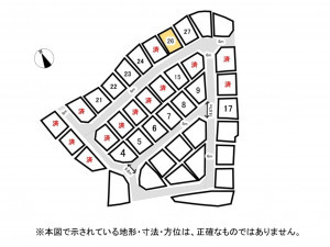 鈴鹿市北玉垣町、土地の間取り画像です