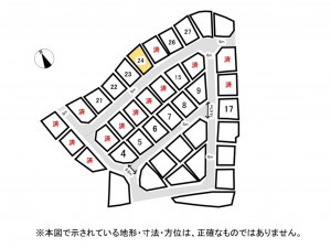 鈴鹿市北玉垣町、土地の間取り画像です