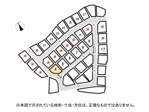 鈴鹿市北玉垣町、土地の間取り画像です