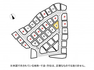 鈴鹿市北玉垣町、土地の間取り画像です