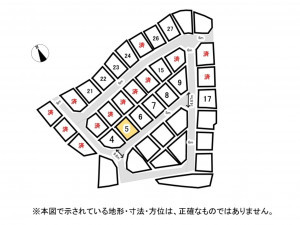 鈴鹿市北玉垣町、土地の間取り画像です