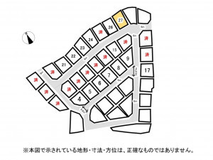 鈴鹿市北玉垣町、土地の間取り画像です