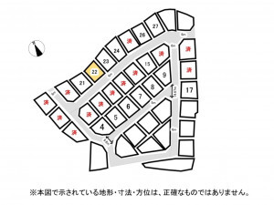 鈴鹿市北玉垣町、土地の間取り画像です