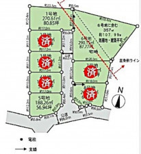 亀山市亀田町、土地の間取り画像です
