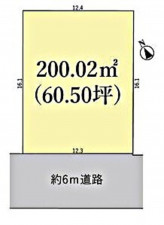 鈴鹿市長太旭町、土地の間取り画像です