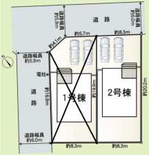 鈴鹿市鈴鹿ハイツ、新築一戸建ての画像です