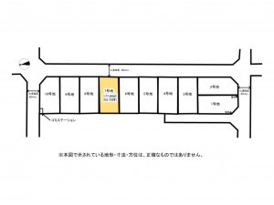 鈴鹿市矢橋、土地の間取り画像です