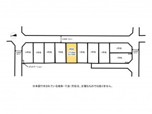 鈴鹿市矢橋、土地の間取り画像です