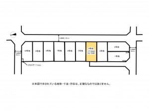 鈴鹿市矢橋、土地の間取り画像です