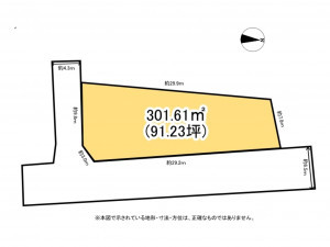 鈴鹿市平野町、土地の間取り画像です