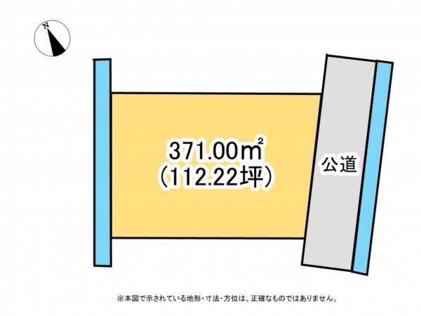 鈴鹿市平野町、土地の間取り画像です