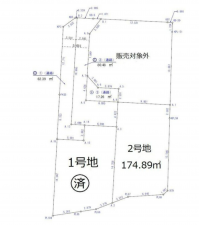 長野市中越２丁目、土地の間取り画像です