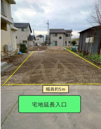 長野市中越２丁目、土地の画像です