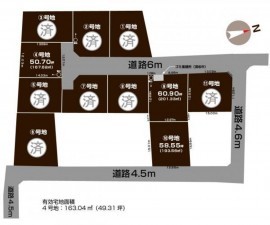 須坂市墨坂南１丁目、土地の間取り画像です