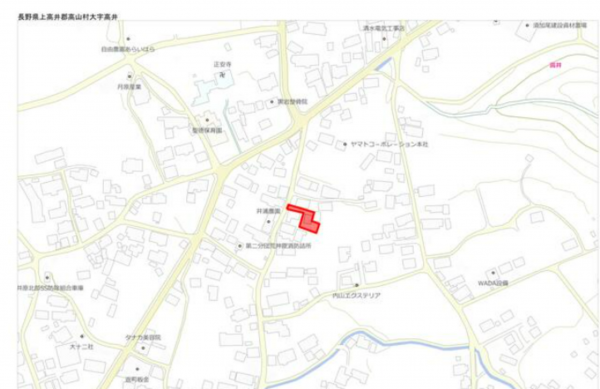 上高井郡高山村大字高井、土地の画像です