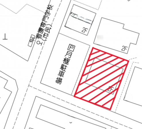 須坂市臥竜２丁目、土地の間取り画像です