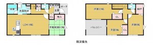 須坂市大字須坂、新築一戸建ての間取り画像です