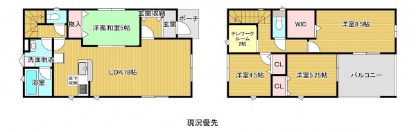 須坂市大字須坂、新築一戸建ての間取り画像です