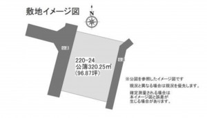 上高井郡小布施町大字福原、土地の間取り画像です