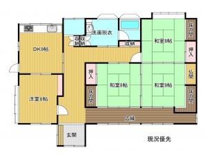 須坂市大字幸高幸高町、中古一戸建ての間取り画像です