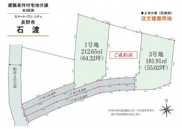 長野市大字石渡、土地の間取り画像です