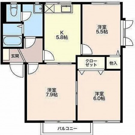 長野市大字柳原、収益物件/アパートの間取り画像です