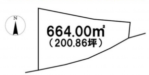 須坂市大字仁礼、土地の間取り画像です