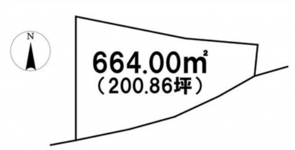 須坂市大字仁礼、土地の間取り画像です