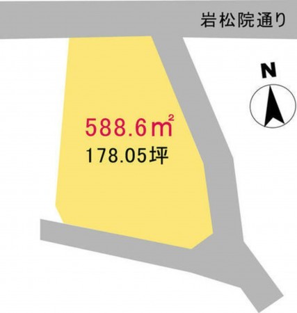上高井郡小布施町大字都住、土地の間取り画像です
