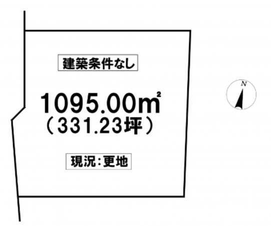 須坂市大字仁礼字峰の原、土地の間取り画像です