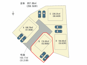 須坂市大字須坂、土地の間取り画像です
