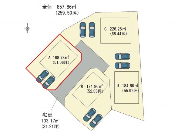 須坂市大字須坂、土地の間取り画像です