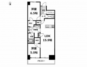 長野市大字鶴賀緑町、マンションの間取り画像です