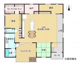 上高井郡小布施町大字小布施、中古一戸建ての間取り画像です