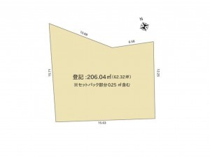 長野市吉田４丁目、土地の間取り画像です