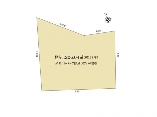 長野市吉田４丁目、土地の間取り画像です