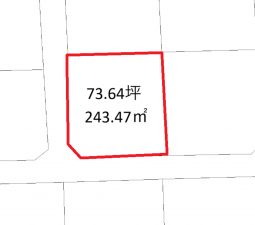 須坂市旭ケ丘、土地の間取り画像です