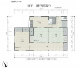 長野市若穂牛島、中古一戸建ての間取り画像です