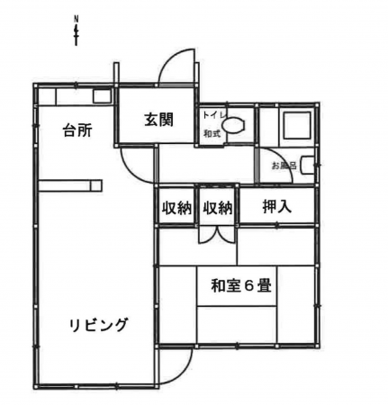 上高井郡高山村大字奥山田、中古一戸建ての間取り画像です