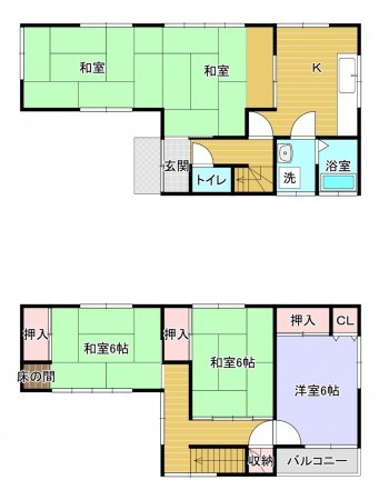 須坂市大字日滝、収益物件/店舗事務所の間取り画像です