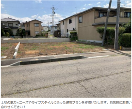 須坂市大字小河原、土地の間取り画像です