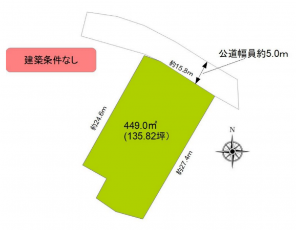 上高井郡高山村大字高井、土地の間取り画像です