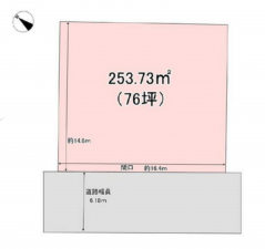 長野市大字大豆島、土地の間取り画像です