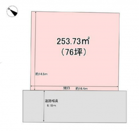 長野市大字大豆島、土地の間取り画像です