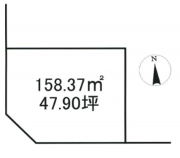 長浜市法楽寺町、土地の間取り画像です